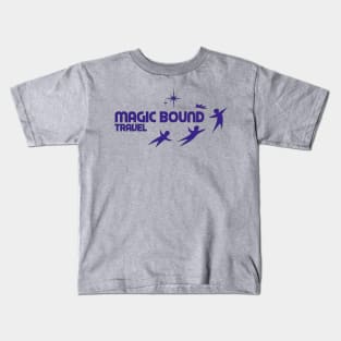 Purple Magic Bound Travel Logo Kids T-Shirt